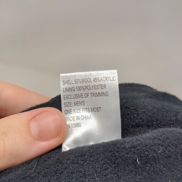 Unbranded Men's Knit Beanie Hat Gray OSFM Wool Blend Lined Llama Pattern - Picture 12 of 12